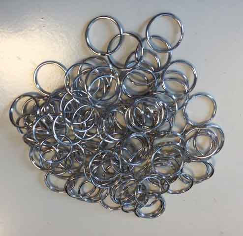 Key Rings - 25mm - Argent