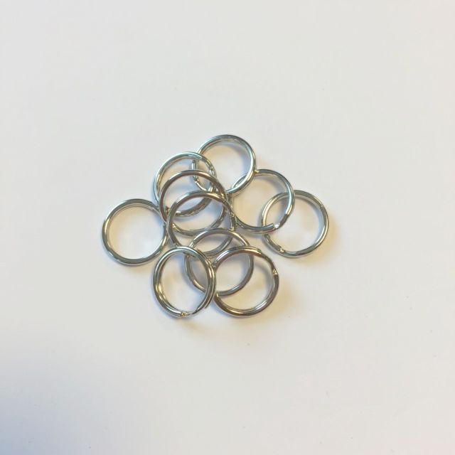 Key Rings - 15mm - Argent
