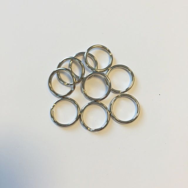 Key Rings - 18mm - Argent