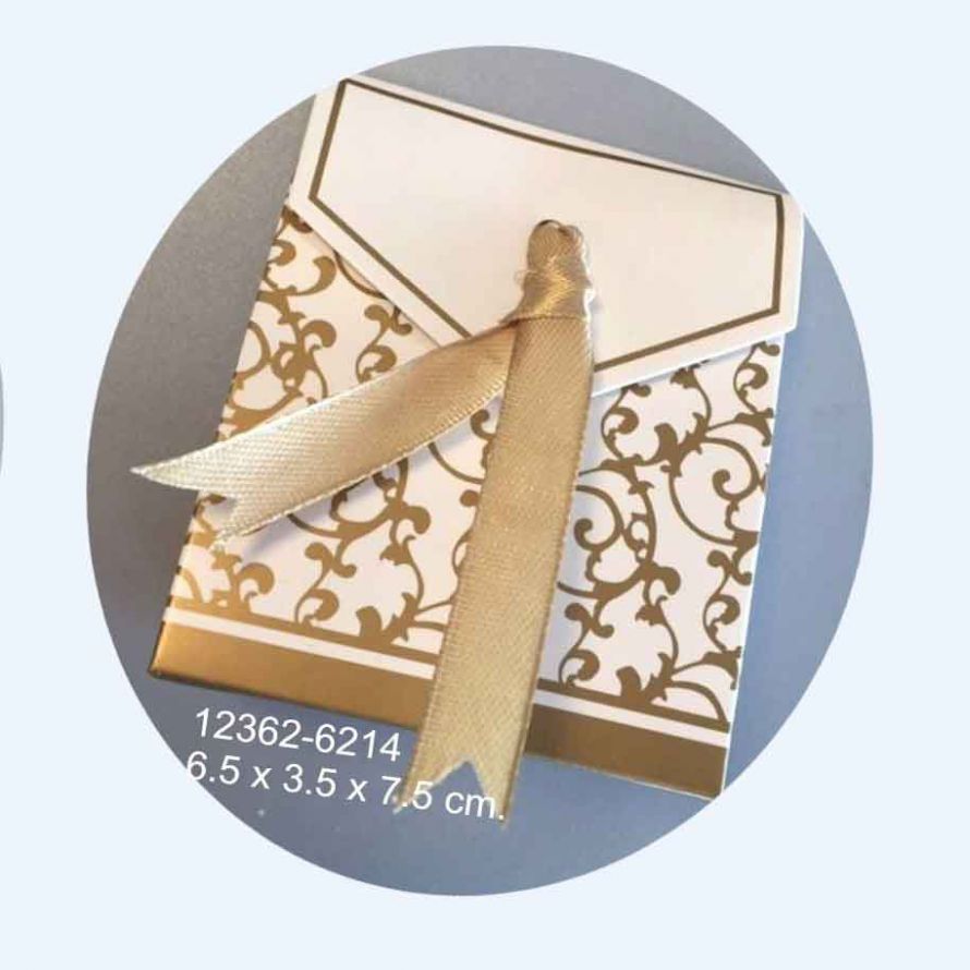 Boîtes de Papier - Or et Blanc