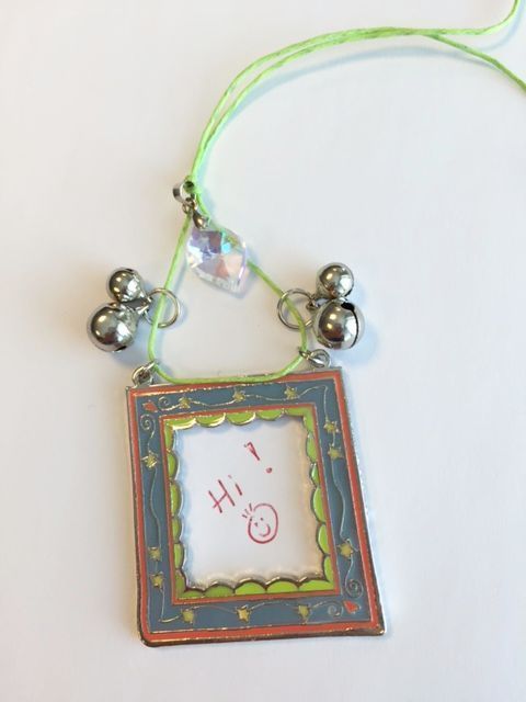 Key Ring DIY Set - Blue Picture Frame