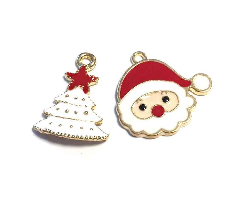 Hangers - Santa & Whte X-mas Tree