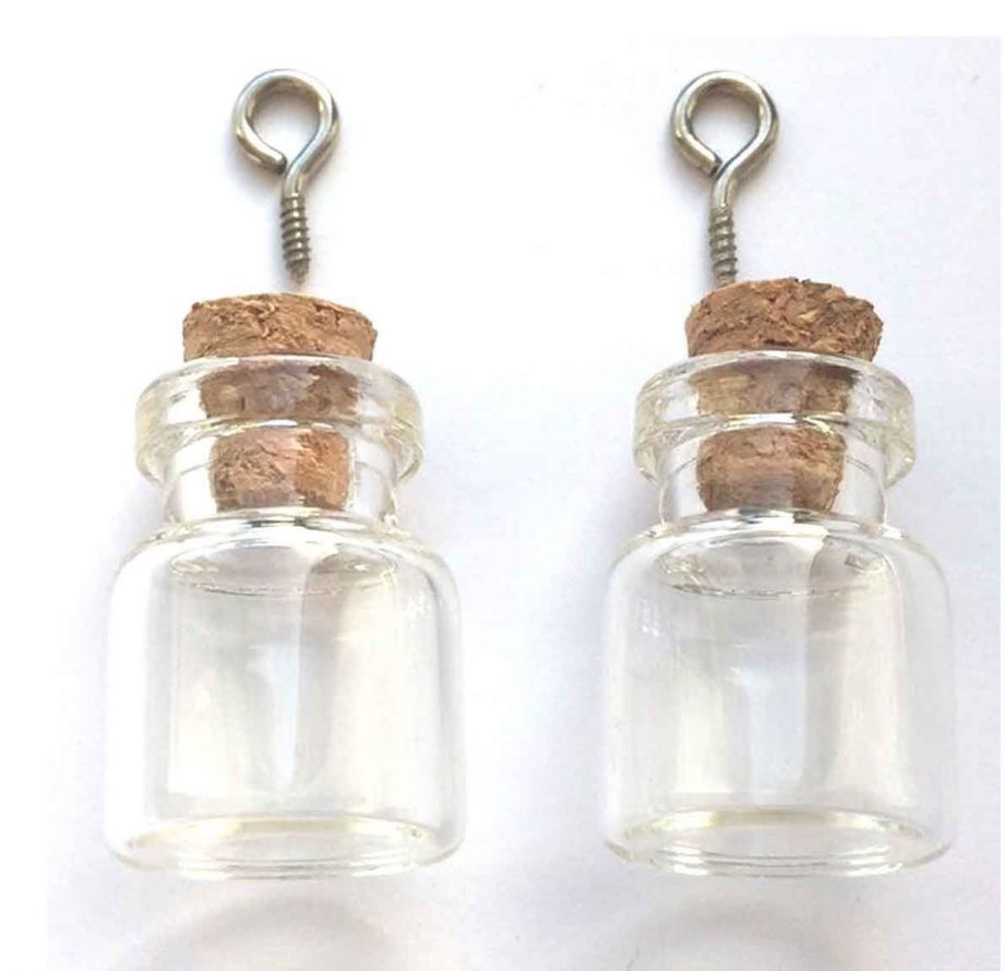 Mini Glazen Flesjes - 15x22mm