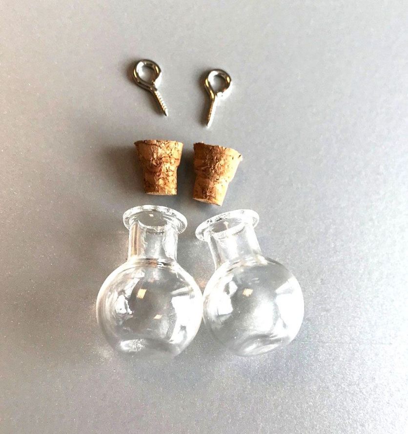 Mini-Glasflaschen - 17 x 21mm