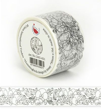 DIY Color Me Tape - Hummingbirds - 30mm x 5M