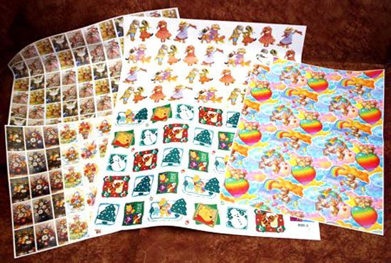 Promo - 25x 3D Feuilles à Découper - 50 x 70cm