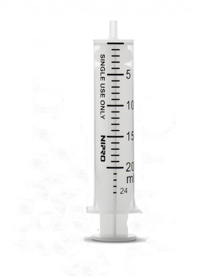 20 ml.  Syringes 