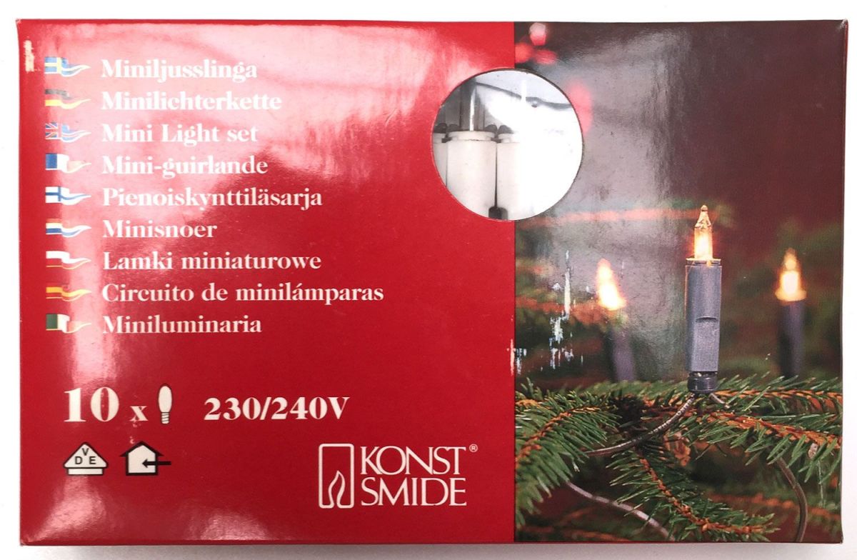 Mini-guirlande - 10x - 230/240v - Konstsmide