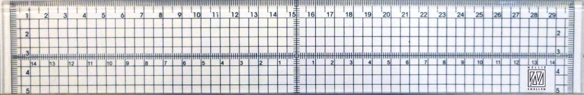 Snijliniaal met metalen Strip - 30cm