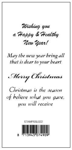 Merry Christmas - Transparante Stempel - A7