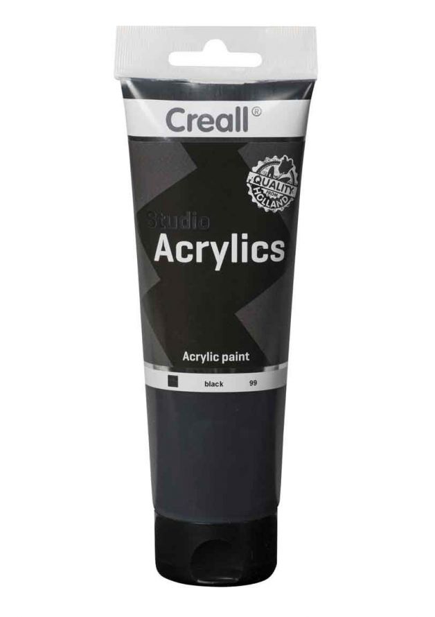 Acrylic paint - Black - 250ml  