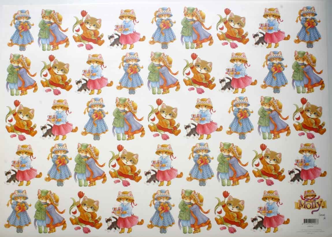 Molly- 3D feuilles à découper