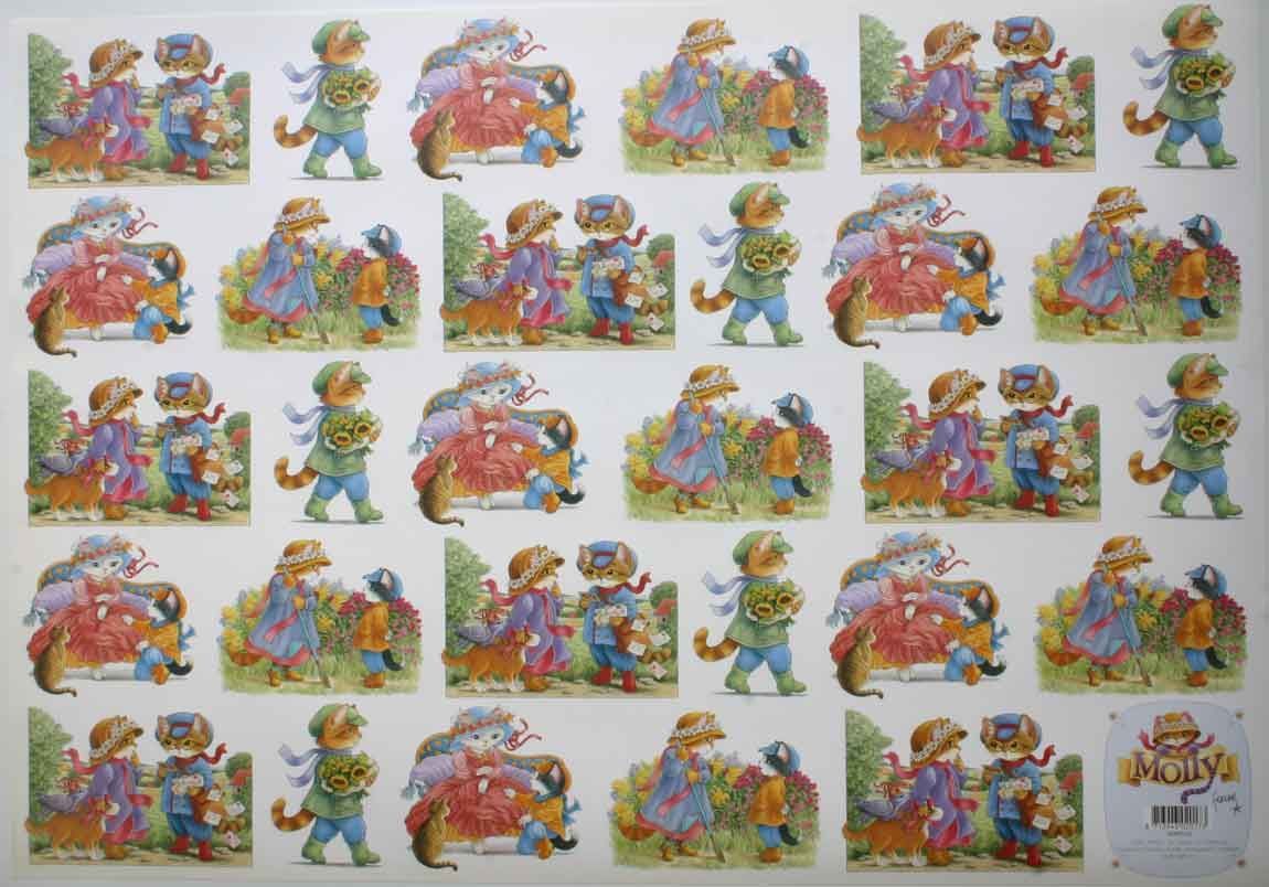 Molly- 3D feuilles à découper