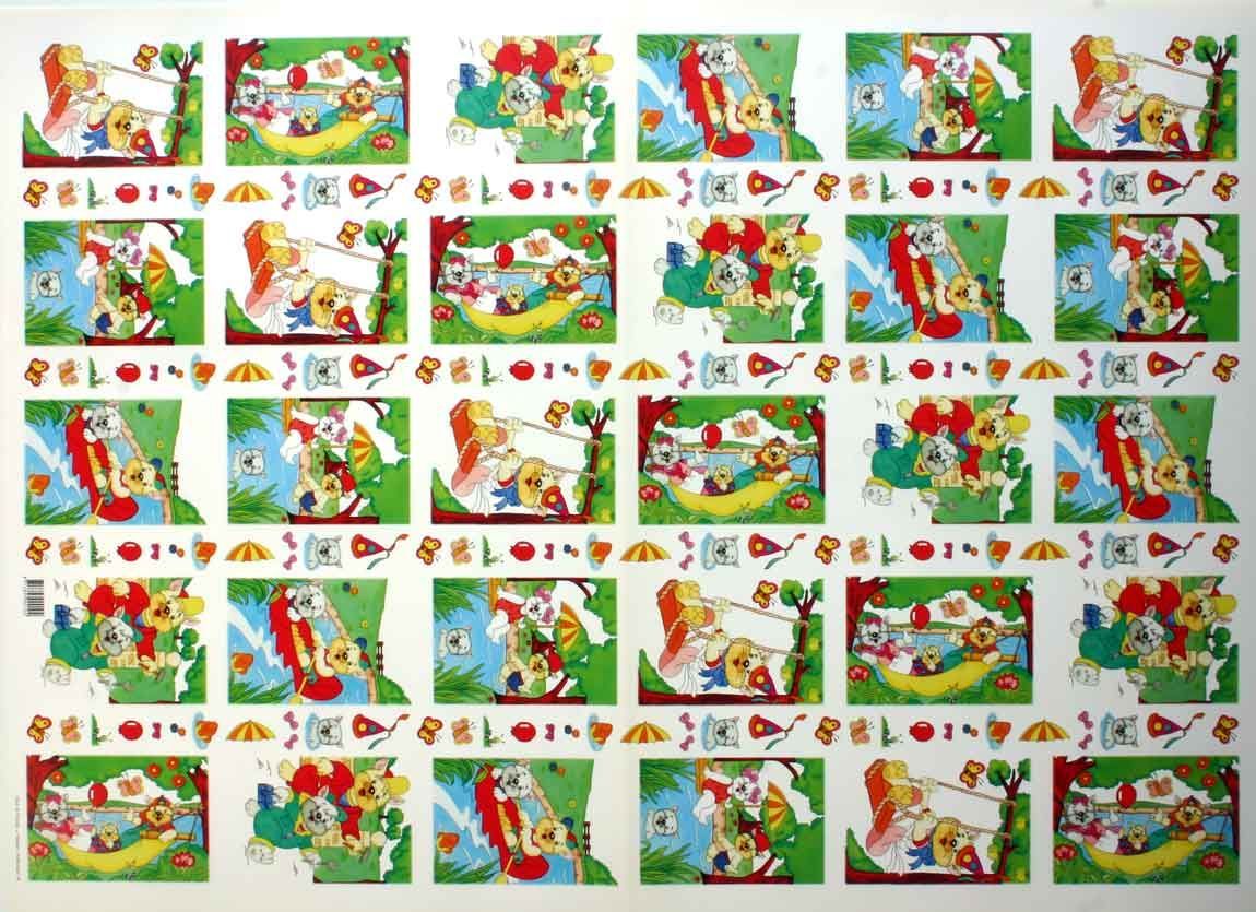 Animaux - 3D feuilles à découper