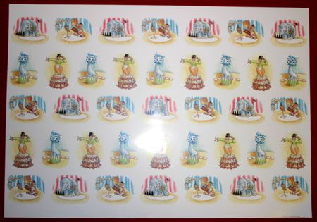 Cirque - 3D feuilles à découper