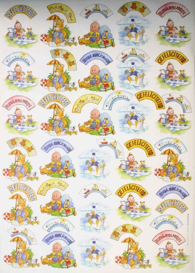 Mobile Cartes Enfants - 3D feuilles à découper