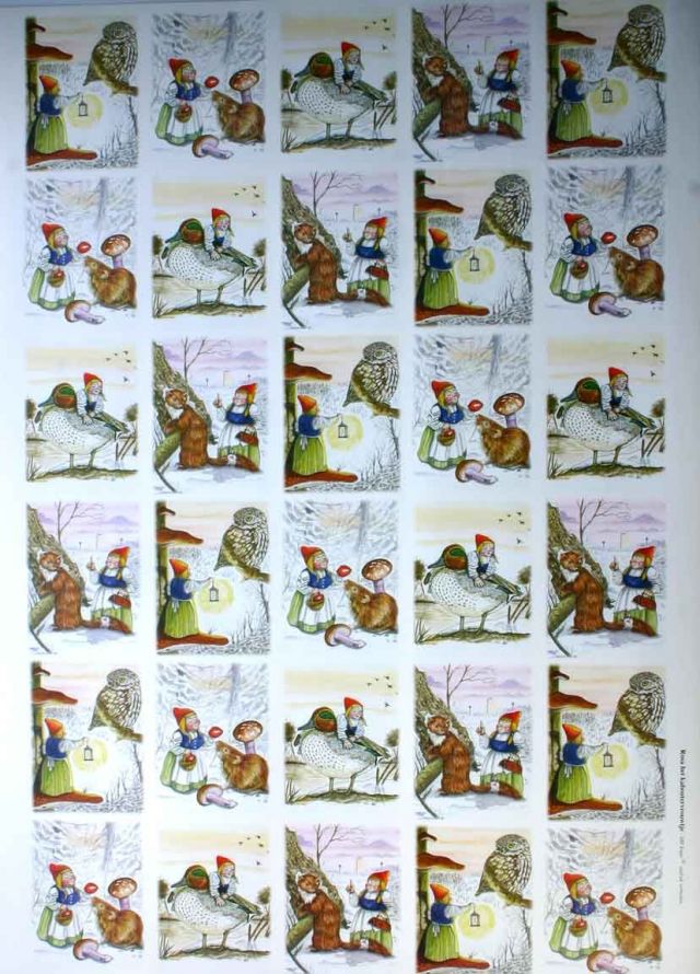 Rosa la Lutin - 3D feuilles à découper