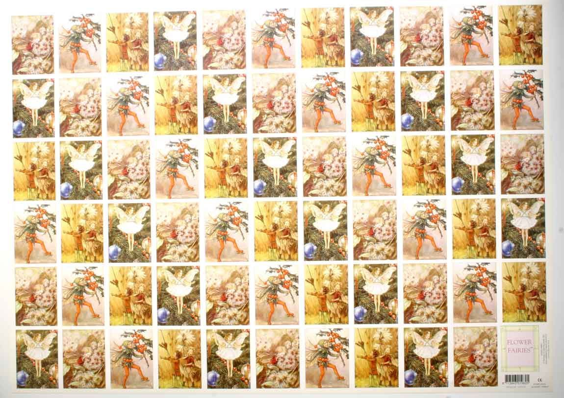 Flower Fairies Arbre de Noël - 3D feuilles à découper