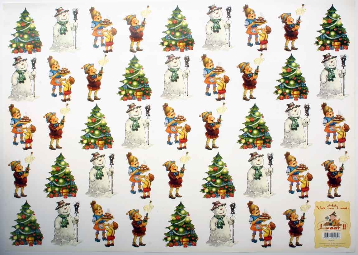 Laaf Noël - 3D feuilles à découper