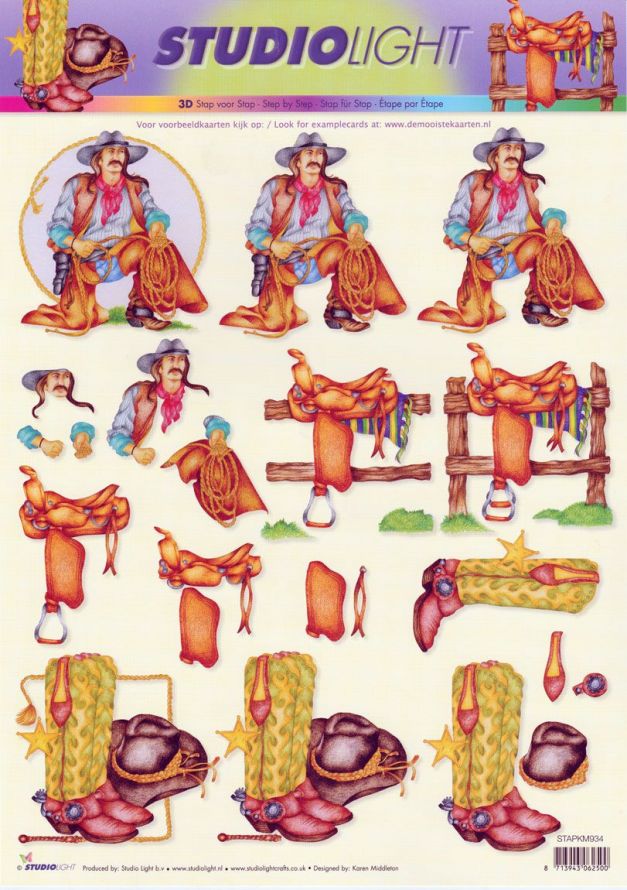 Kinderen - 3DA4 Stap voor Stap Knipvel