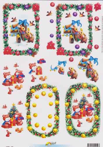 Weihnachten - 3DA4 Stap für Stap Schneidebogen