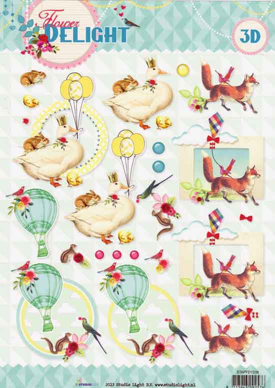 Flower Delight - 3DA4 Feuilles à Découper - Étape par Étape