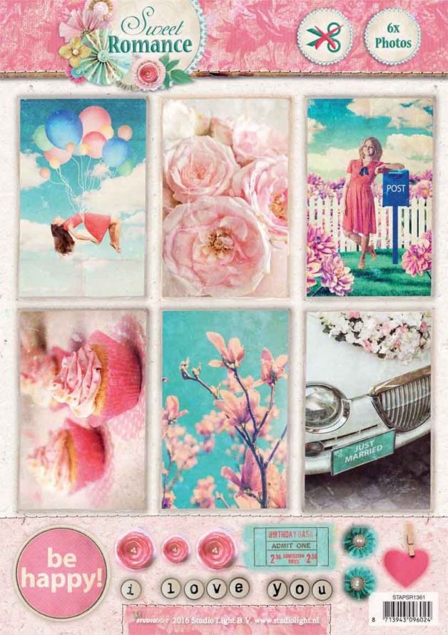 Sweet Romance -  3DA4 Photo Die-cut Sheet