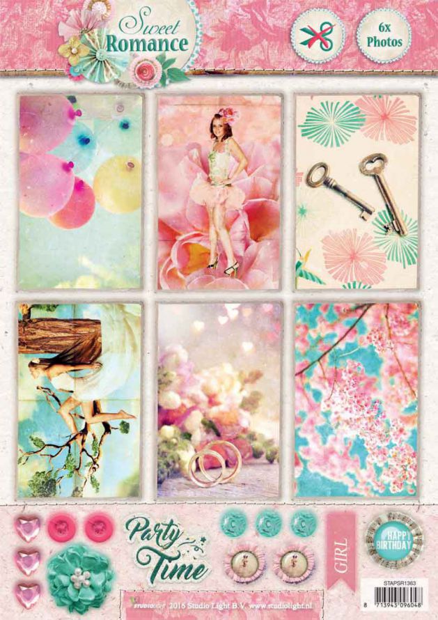 Sweet Romance -  3DA4 Photo Die-cut Sheet
