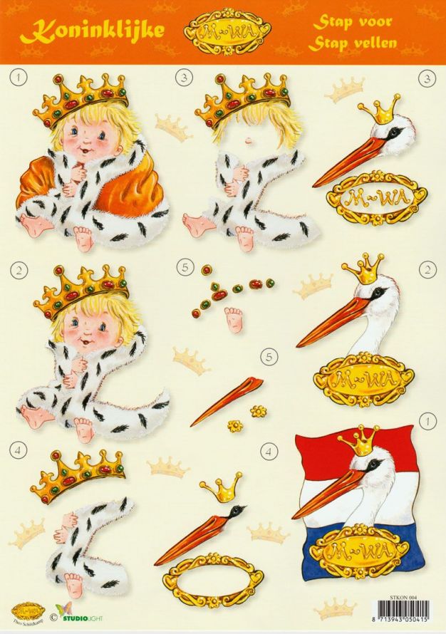 Birth - 3DA4 Step by Step Decoupage Sheet