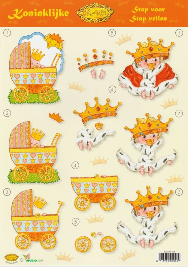 Birth - 3DA4 Step by Step Decoupage Sheet