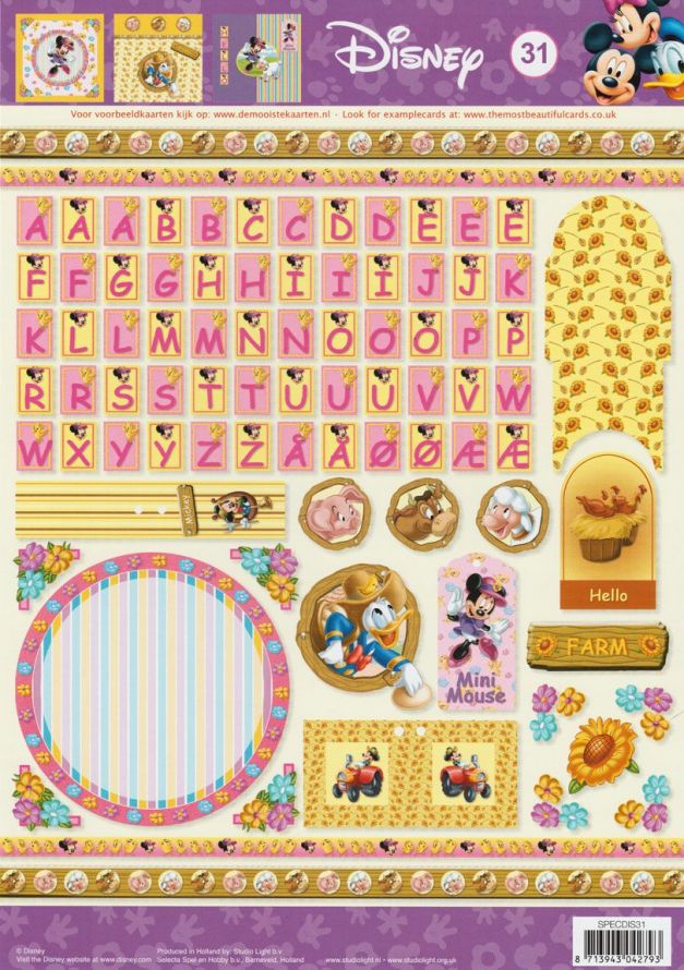 Walt Disney - Special - 3DA4 Decoupage Sheet