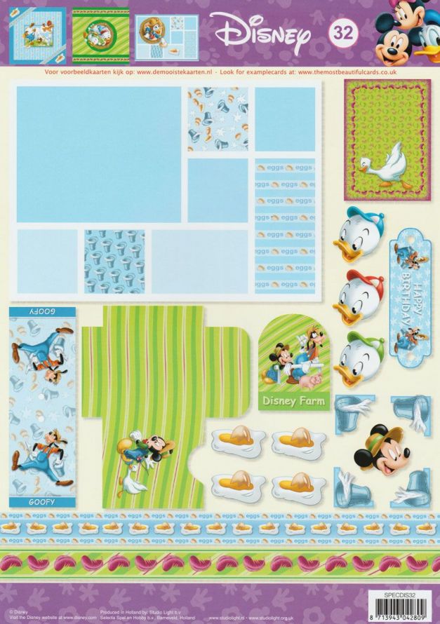 Walt Disney - Special - 3DA4 Feuilles à Découper