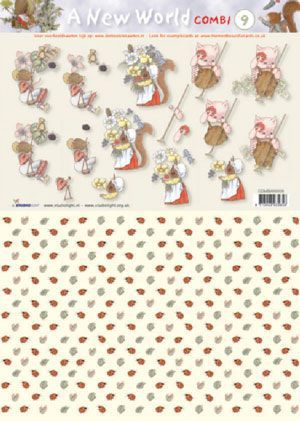 A New World - Combi - 3DA4 Feuilles à Découper - Étape par Étape