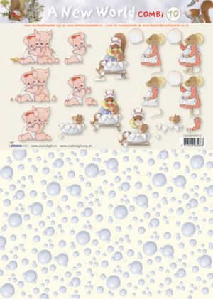 A New World - Combi - 3DA4 Feuilles à Découper - Étape par Étape