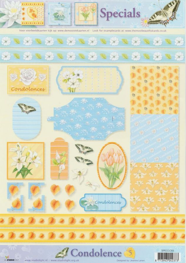 Janneke Brinkman - Condoléances Specials - 3DA4 Feuilles à Découper - Étape par Étape