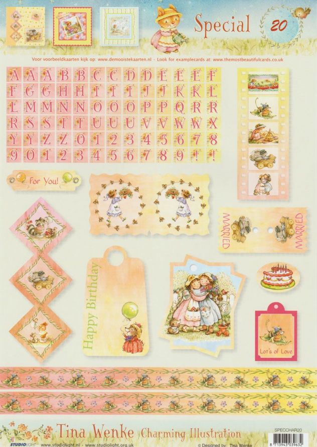 Charming Illustrations - 3DA4 Step by Step Decoupage Sheet