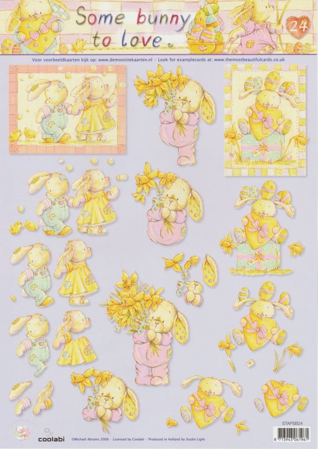 Some Bunny to Love - 3DA4 Feuilles à Découper - Étape par Étape