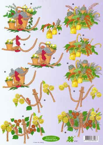 Fleurs et Jardin - 3DA4 Feuilles à Découper - Étape par Étape