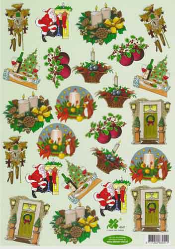 Weihnachten - 3DA4 Stap für Stap Schneidebogen