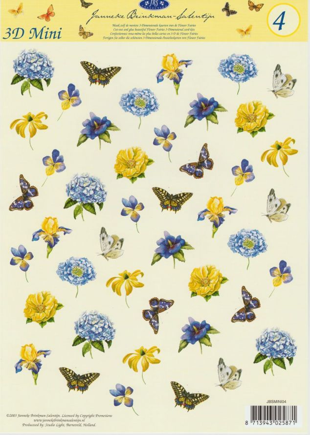 Janneke Brinkman Mini - 3DA4 Stap für Stap Schneidebogen