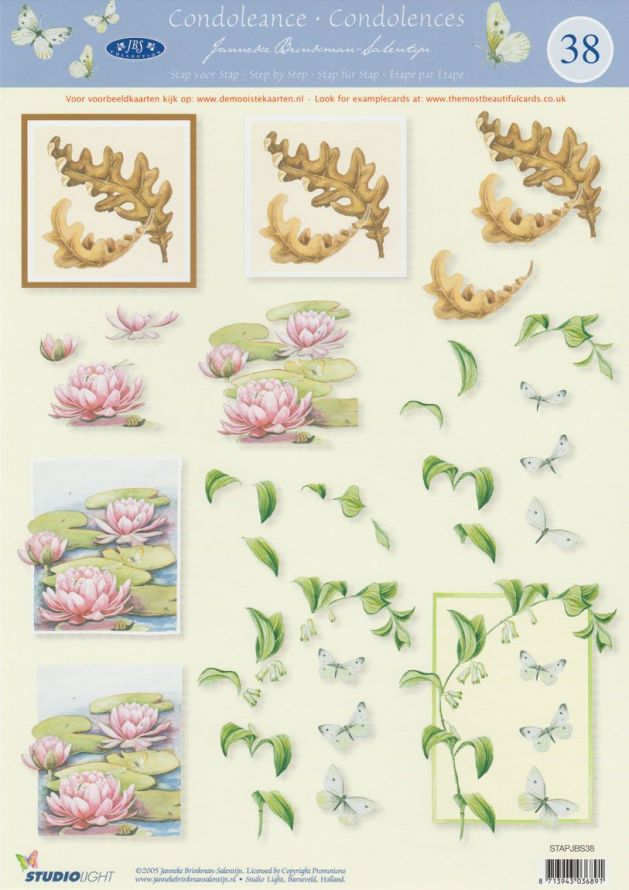 Janneke Brinkman - Condoléances - 3DA4 Feuilles à Découper - Étape par Étape