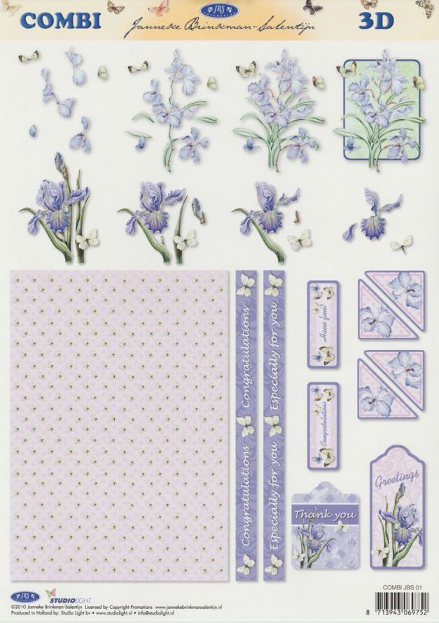 Janneke Brinkman- 3DA4 Step by Step Decoupage Sheet