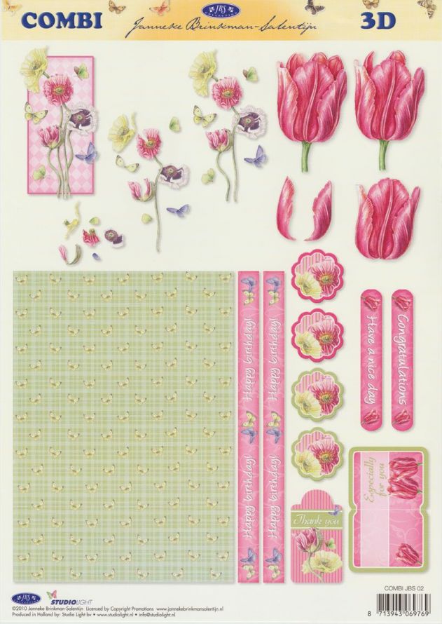 Janneke Brinkman- 3DA4 Step by Step Decoupage Sheet