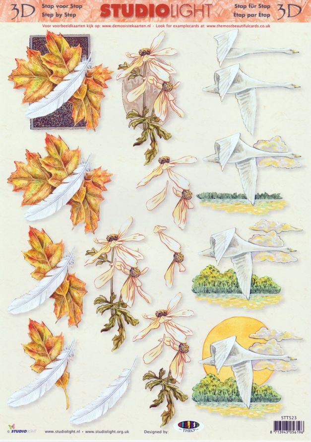 Condoléances - 3DA4 Feuilles à Découper - Étape par Étape