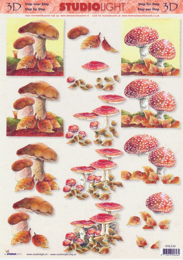 Herbst - 3DA4 Stap für Stap Schneidebogen