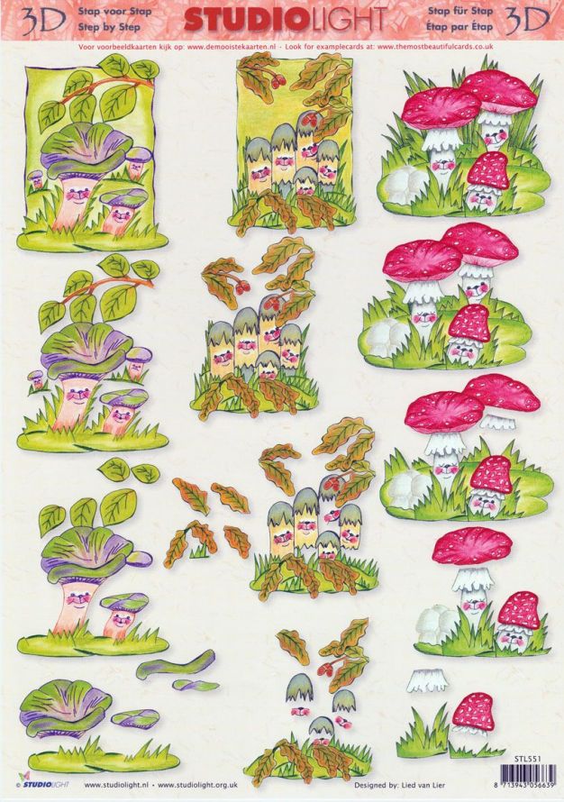 Herbst - 3DA4 Stap für Stap Schneidebogen