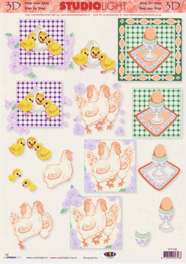 Pâques - 3DA4 Feuilles à Découper - Étape par Étape