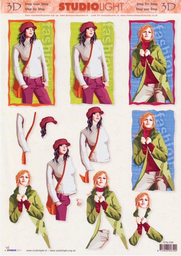 Teen-ager - 3DA4 Feuilles à Découper - Étape par Étape