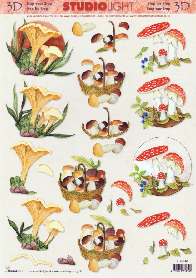 Herbst - 3DA4 Stap für Stap Schneidebogen