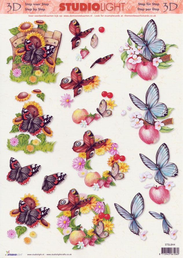 Fleurs - 3DA4 Feuilles à Découper - Étape par Étape